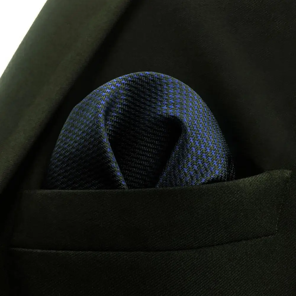 Однотонный Коричневый Мужской карманный квадратный Классический шелковый