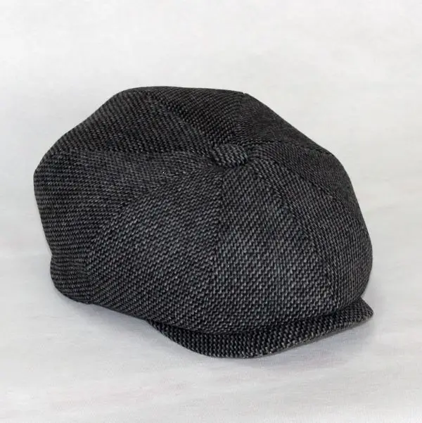 AS SHOWN Модная мужская зимняя восьмипанельная Шерстяная кепка newsboy 56 см 58 см 60 см окружность Досуг повседневные аксессуары S388 - Цвет: AS SHOWN