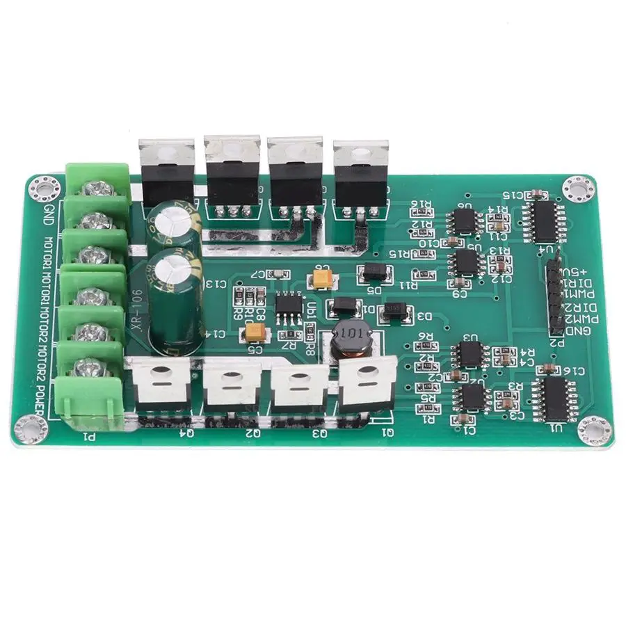 

Industrial 15A Dual Channel DC Motor Drive Module With Brake Function Motor Drive Module