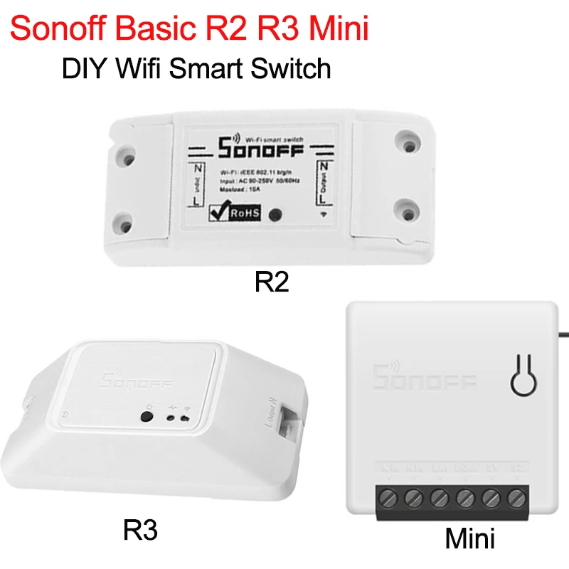 Sonoff Мини Базовый R3 Wifi умный переключатель умный дом пульт дистанционного управления 2 способа беспроводной DIY таймер переключатель работает с Alexa Google Home