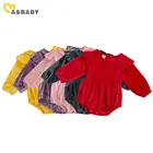 Детский бархатный комбинезон для новорожденных, на возраст 0-18 месяцев