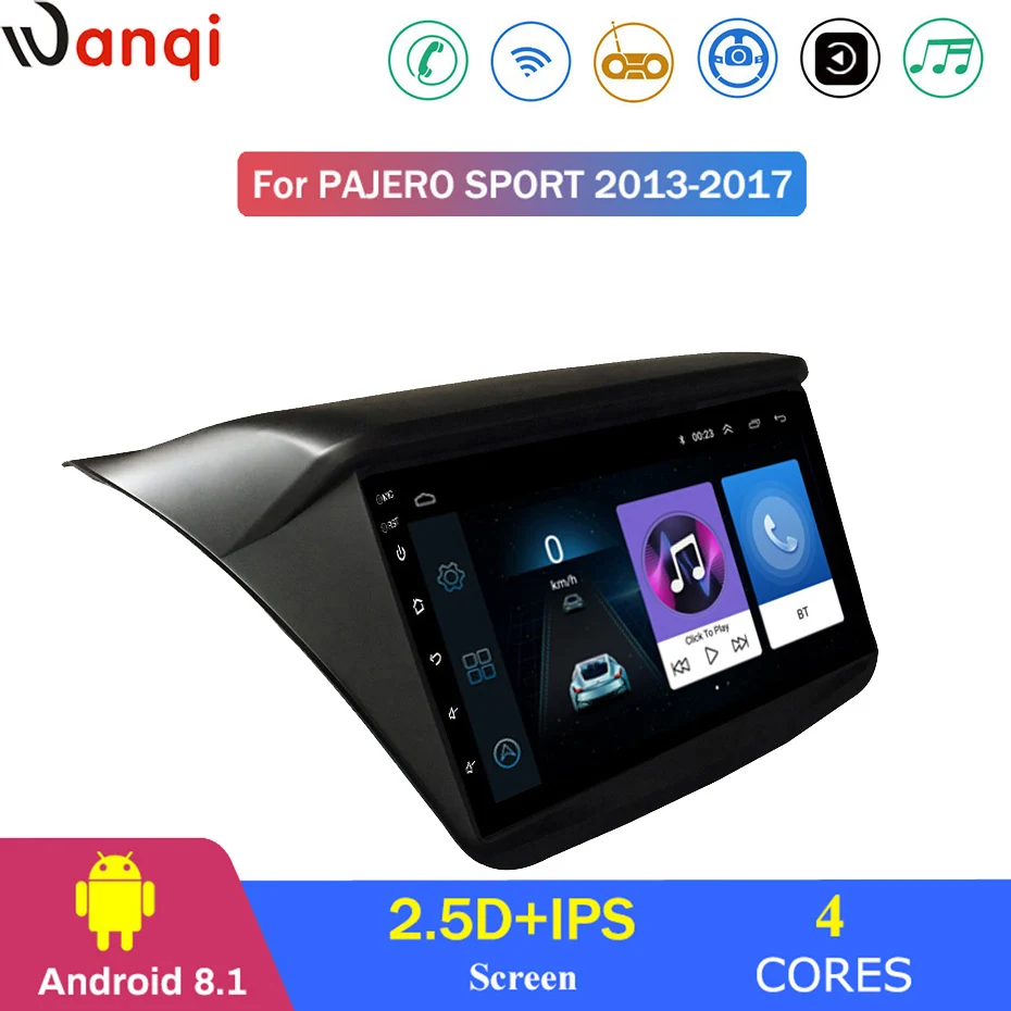 Для Pajero sport 2013 2017 автомобильный Радио Мультимедиа Видео плеер навигация gps Android 8 1