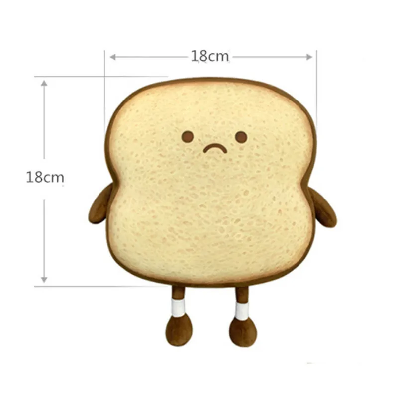 

Toast bread pillow isn cute cartoon soft plush toys for children creative doll gifts