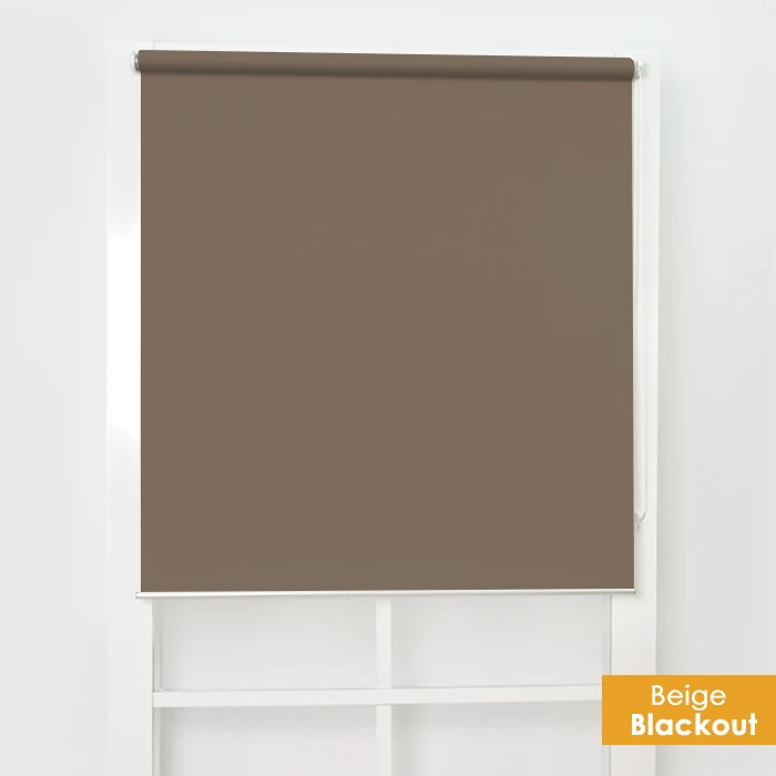 Beige SCHRLING затемненные рулонные шторы, декоративные занавески для гостиной, для окон, жалюзи, солнцезащитный козырек с передней балдахиной - Цвет: Beige