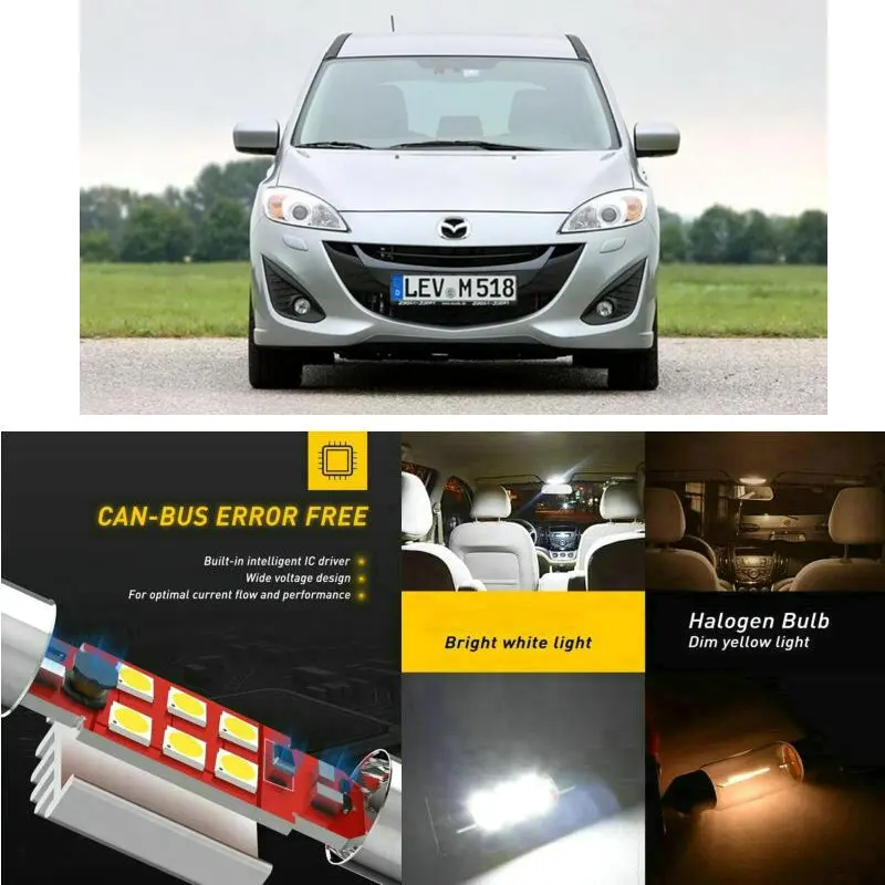 Светодиодный интерьер автомобиля огни для Mazda 5 cr19 cw микроавтобус 6 хэтчбек gg