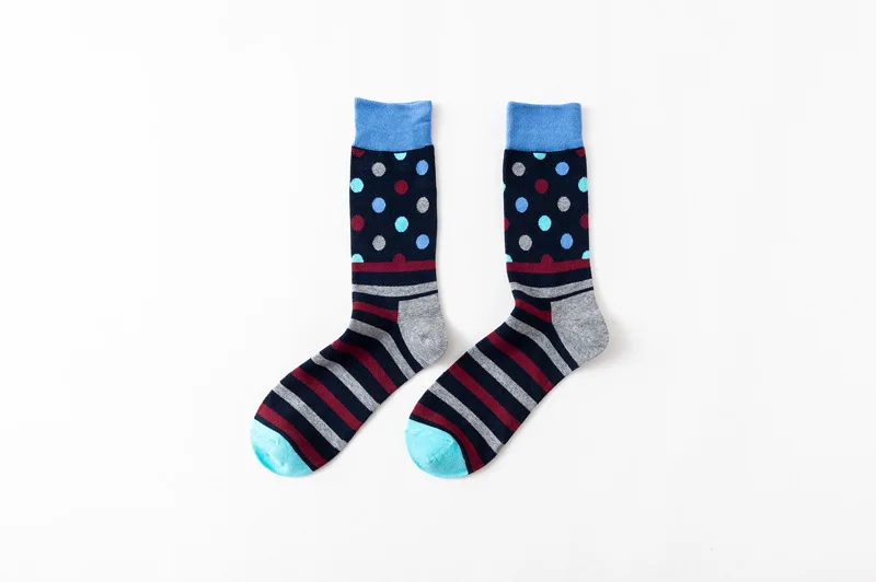 PEONFLY мужские забавные красочные чесаные хлопковые носки красный Argyle ДЮЖИНА ПАКЕТ повседневные счастливые носки платье Свадебные носки