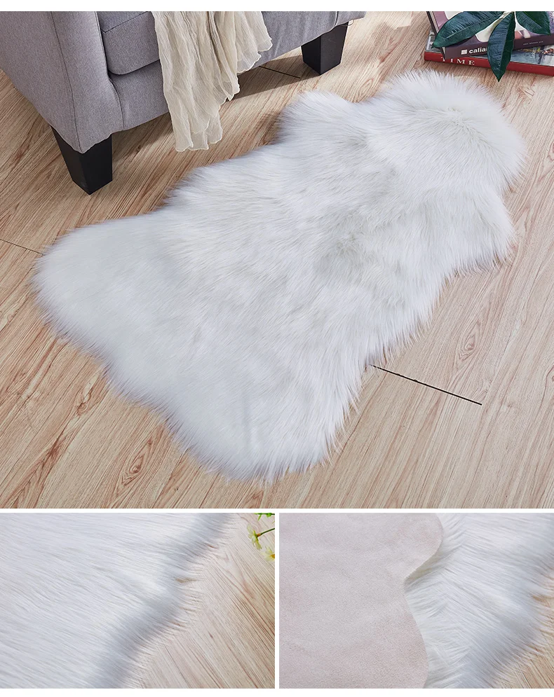 Ins Экстра пушистый шерстяной ковер комнатный коврик для эркера декоративный окна