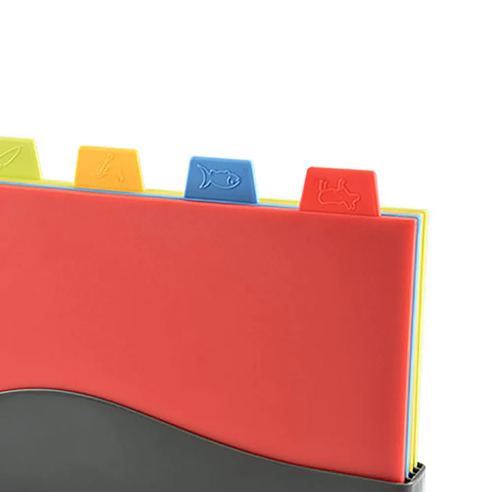 

Plastic Colour Coded Chopping Board Set Non Slip Food Cutting Board With Stand Plastic Cutting Boards 2020 Fahion