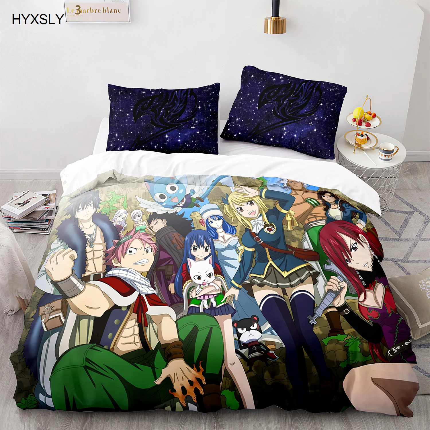 Новый комплект постельного белья с изображением Феи хвоста японское одеяло в