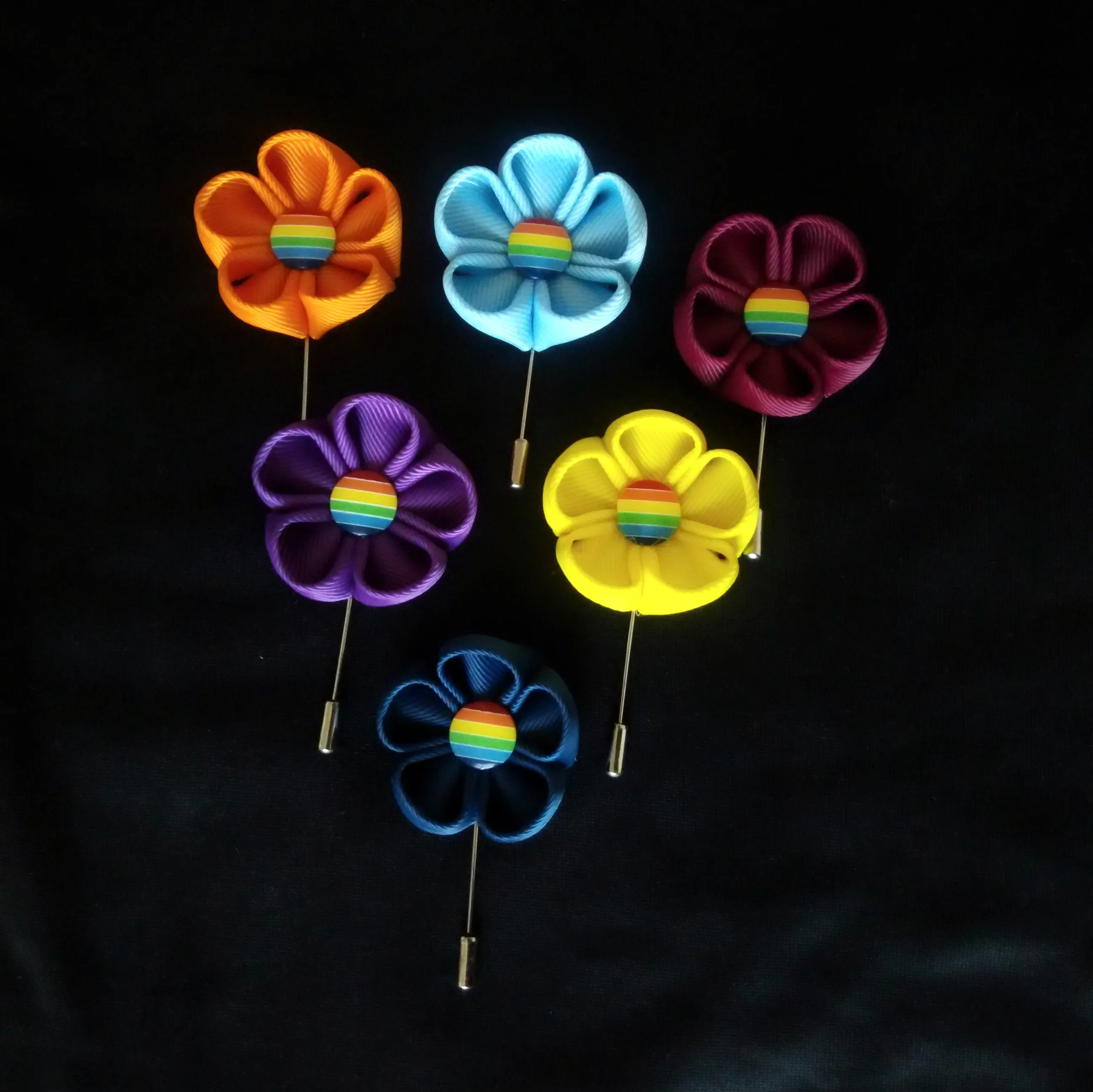 LALAVARA 20 штук с отворотом цветочным узором Палочек булавки для женщин и