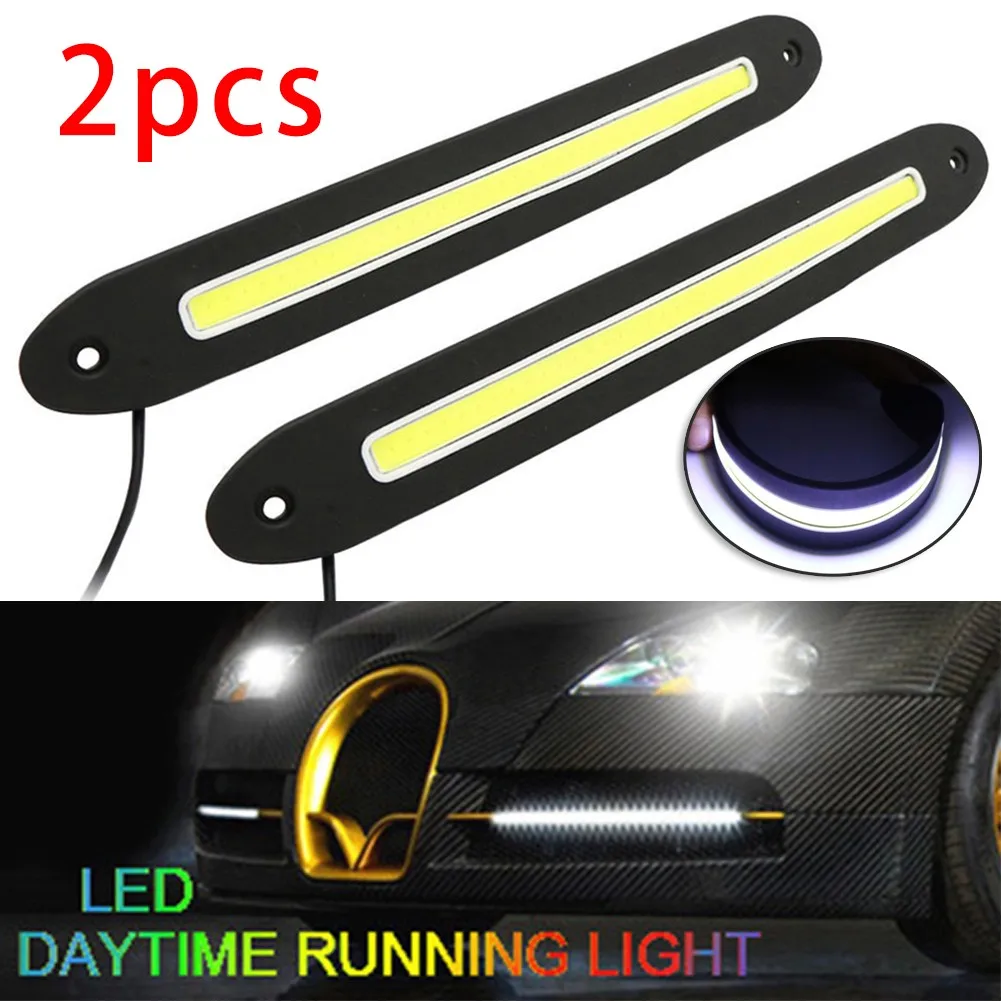 

26cm DRL Lights COB Car DC 12V Daytime Running Light Driving Fog Lamp LED