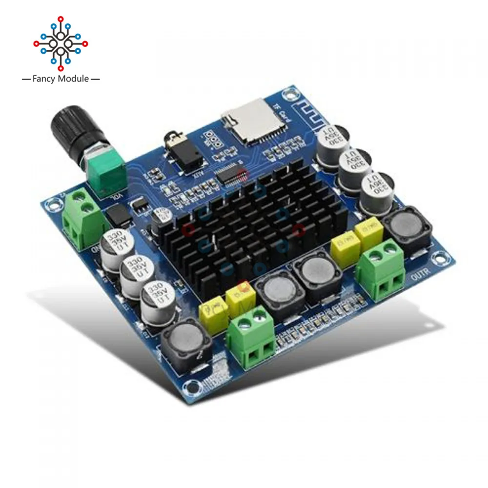 Плата цифрового усилителя мощности diymore XH A104 TPA3116 Bluetooth 4 1 2x50 Вт стереомодуль