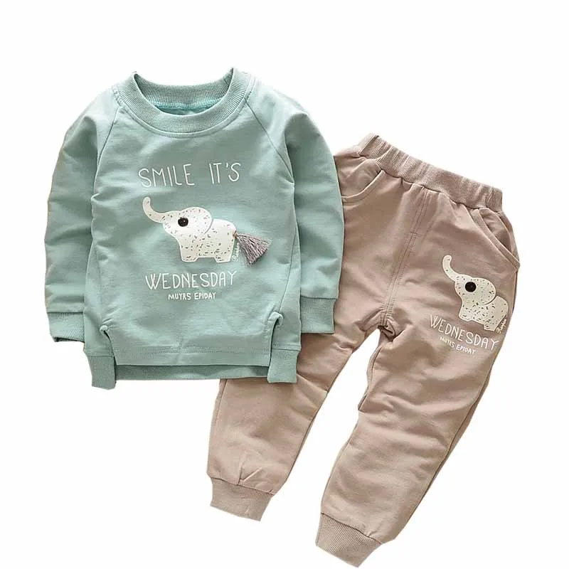 New Autumn Baby Boy's Suit Clothing Set Gentleman Bow Tie Tshirt + Pants 2pcs suits Boy Casual Kids Children Tracksuit | Детская