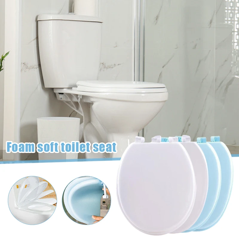 

Soft Toilet Seat Round Toilet Seat Round Premium Round Toilet Seat Slow Close Replacement Toilet Seat Fits All Toilet LKS99