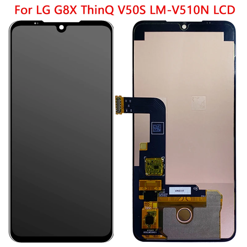 Новый ЖК дисплей 6 4 ''V50S для LG G8X сенсорный экран с рамкой в сборе G8 ThinQ LM V510N