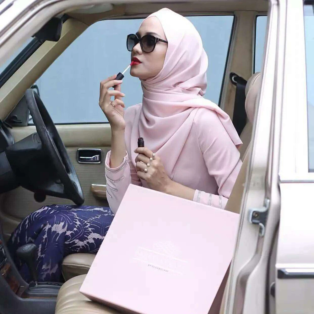 Женский простой шифоновый шарф хиджаб одноцветные шали повязка на голову модный