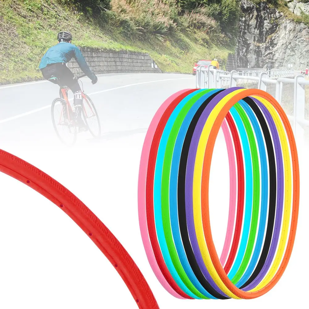 

Free Inflatable Wheel Explosion-proof Road MTB 700x23C Tires Bicycle Solid Tire Cycling Tubeless Tyre Bike Tires Parts