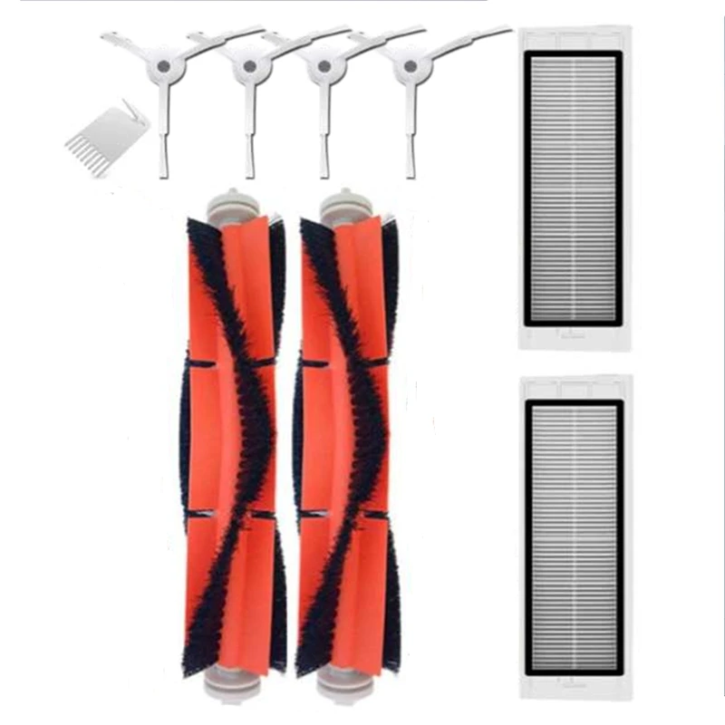 

Запчасти для пылесосов Xiaomi Roborock S50, фильтры для основной и боковой щеток, 1 комплект