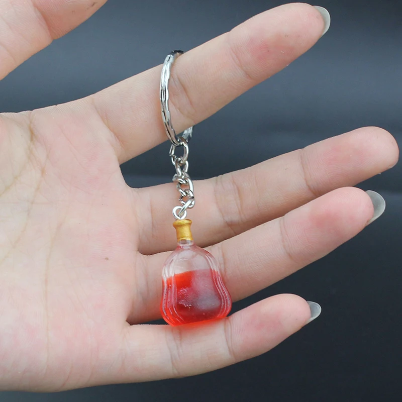 Hapiship 2018 Новая женская/Мужская мода ручной работы из смолы бутылки ключи цепочки