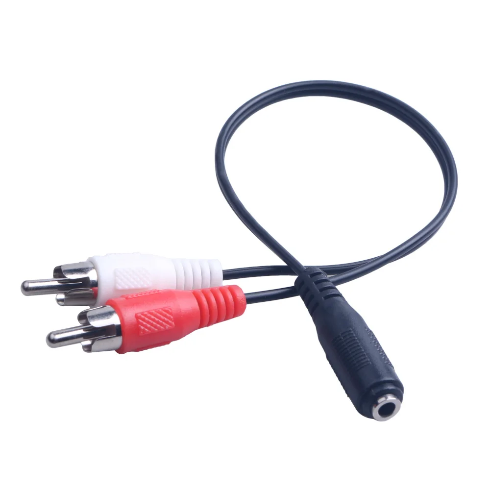 Кабель RCA с разъемом 3 5 мм на 2RCA разъем Мама-папа аудиокабель для наушников AUX