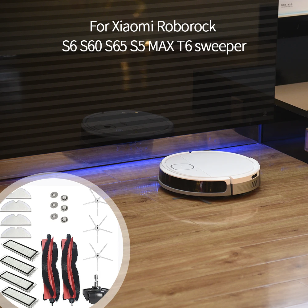 

Запчасти для уборочной щетки Xiaomi Roborock S6 S60 S65 S5 MAX T6, 20 шт.