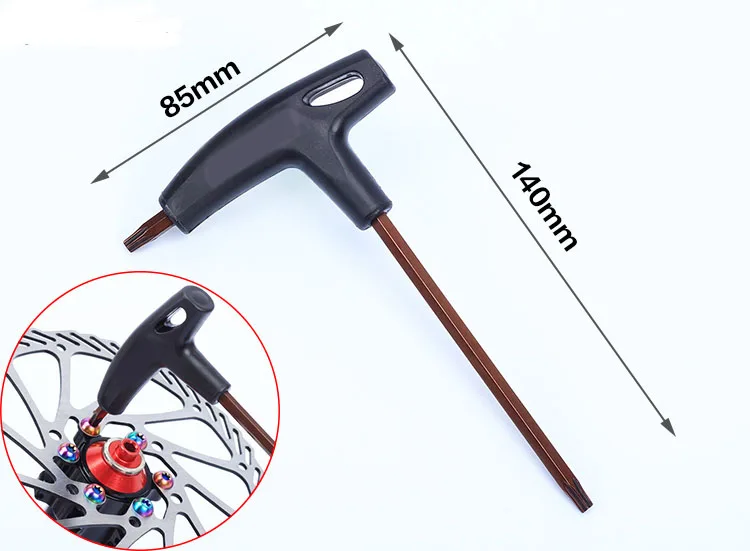 Bicycle Brake Disc T25 Wrench For MTB RotorsTorx Head Bolt Screwdriver T-wrench Repair Cycling Tool | Спорт и развлечения