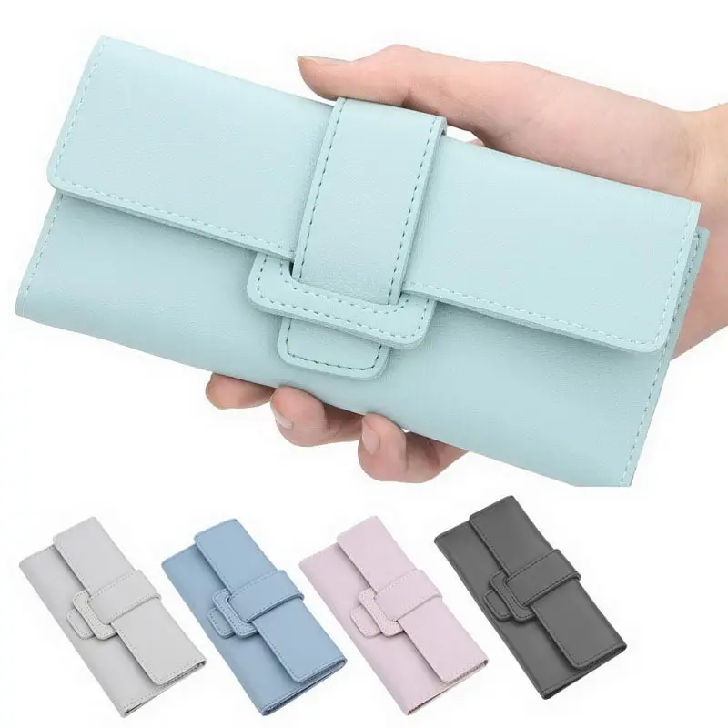 Новое поступление женский кошелек в три сложения из искусственной кожи