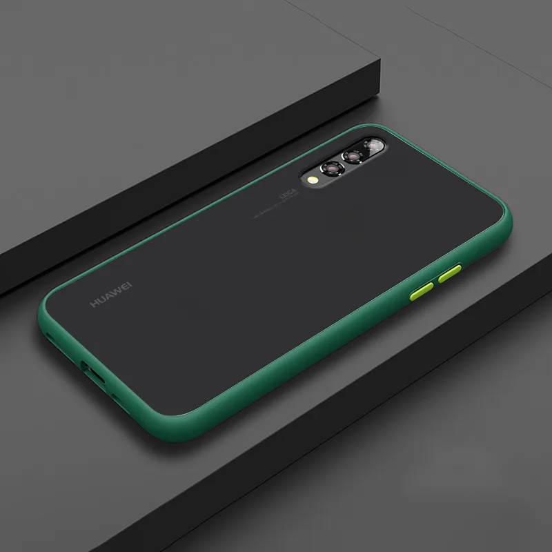 Матовый сенсорный чехол для телефона huawei P20 Pro, силиконовая задняя крышка для huawei P30 Pro, силиконовый чехол, противоударный - Цвет: Dark Green