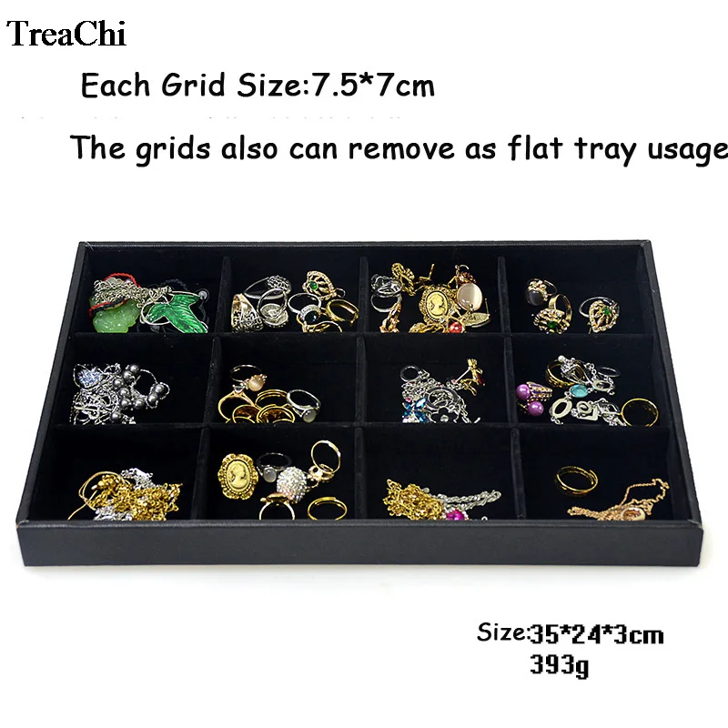 

TREACHI Черный бархатный органайзер для украшений