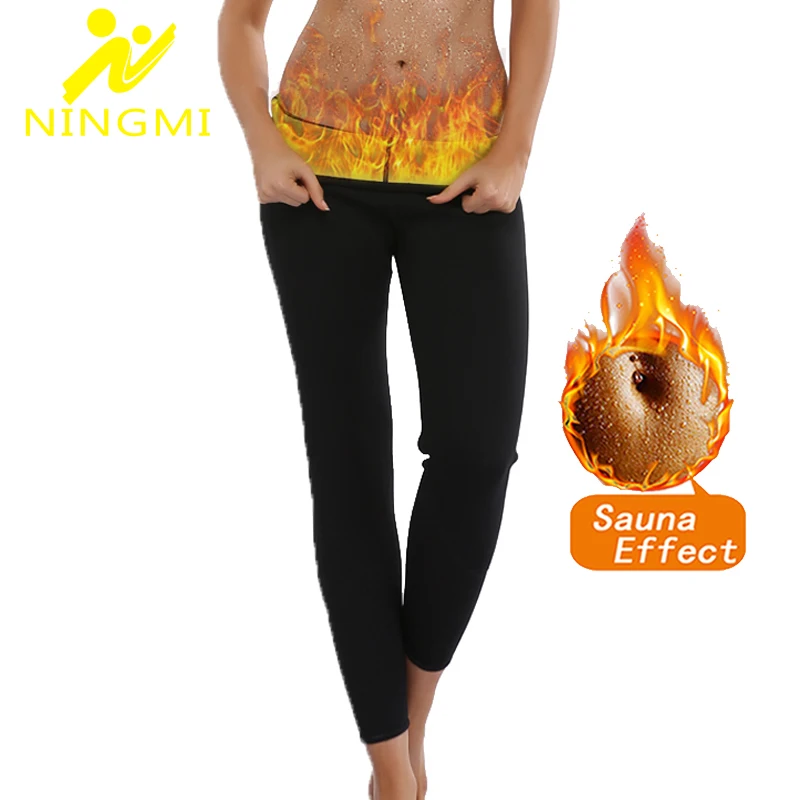 

NINGMI Neoprene Slimming Pant Sauna Body Shaper Slim Waist Trainer Women Sport Leggings Shapewear Control Pant Warming Trouser