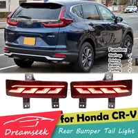 led rear bumper tail light for honda cr v crv 2020 2021 driving brake lamp with dynamic turn signal audi style red lens