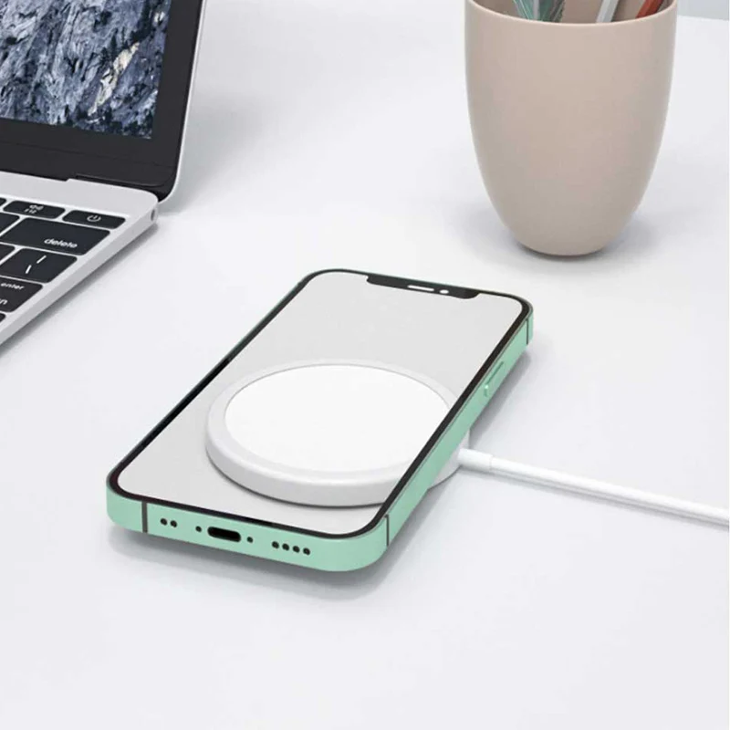 

Nu Jelly Wireless Charger 15W Fast Magnetic Stand QI Charging For iPhone 12 Pro 12 Mini 12 Pro Max 12 Fast 18W EU Plug Charger