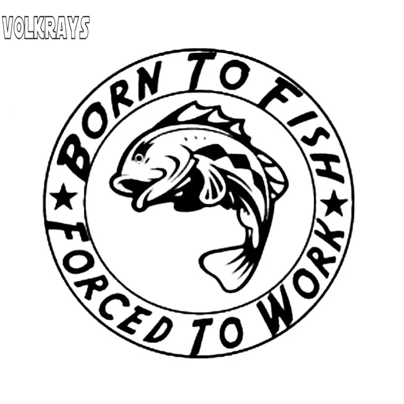 Модная Автомобильная наклейка Volkrays покупающаяся на рыбе принужденная к работе