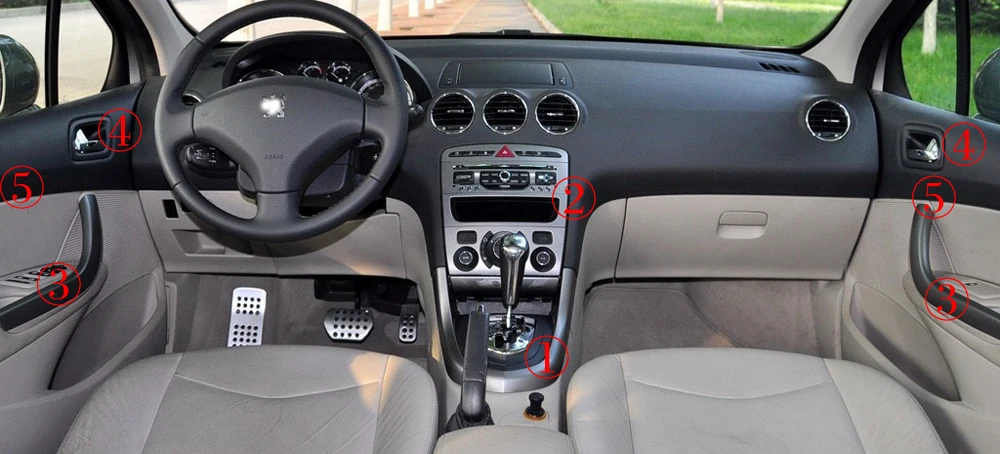 Для peugeot 408 2010-2013 интерьерная Центральная панель управления дверная ручка 3D/5D наклейки из углеродного волокна наклейки для автомобиля Стайлинг Cutted винил
