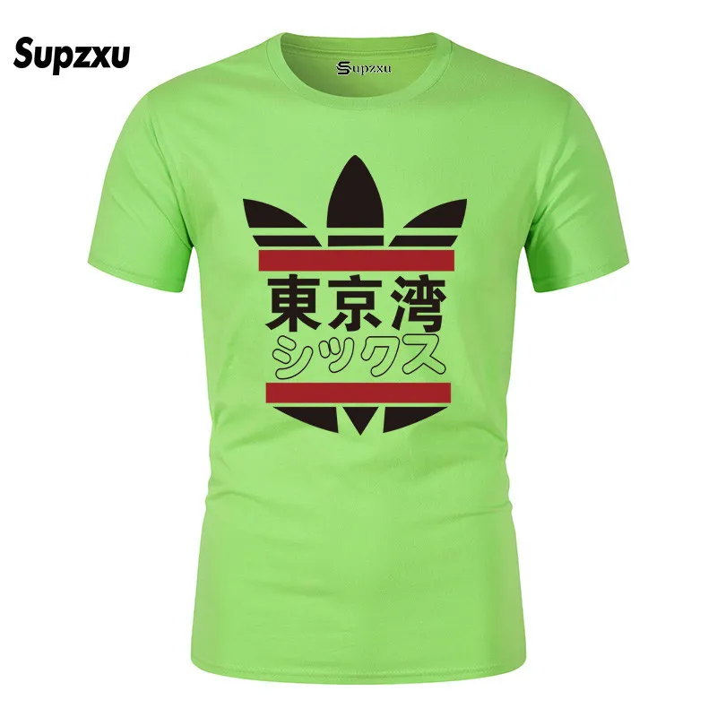

2020 New Men's Fashion 100% Cotton Print Tokyo Bay 3D T-shirt Street Short Sleeve Round Neck Casual T-Shirt Hot Sale