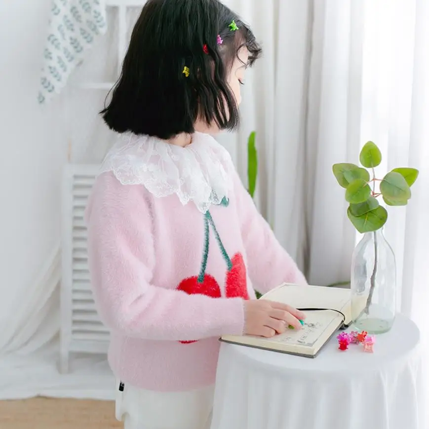 Детские теплые свитеры зимняя и осенняя одежда для малышей вязаный Топ пуловер