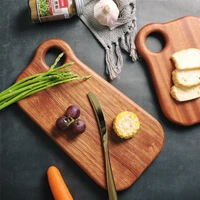 high quality wooden chopping board with hanging hole fruit chopping board bread steak non slip cutting mat kitchen supplies tray