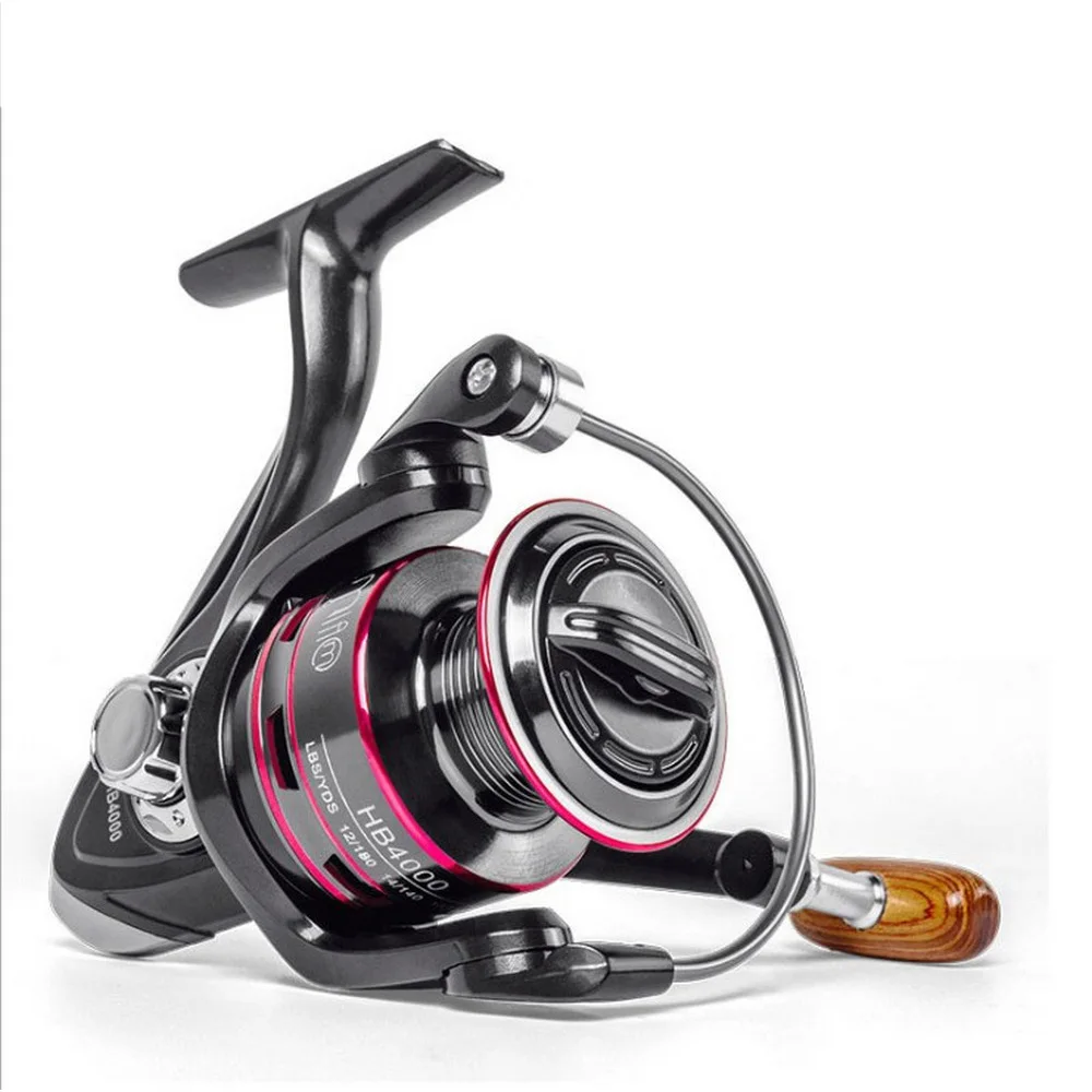 

Fishing Reel All Metal Spool Spinning Reel 8KG Drag Stainless Steel Handle Line Spool HB1000-6000 Saltwater Fishing Accessories