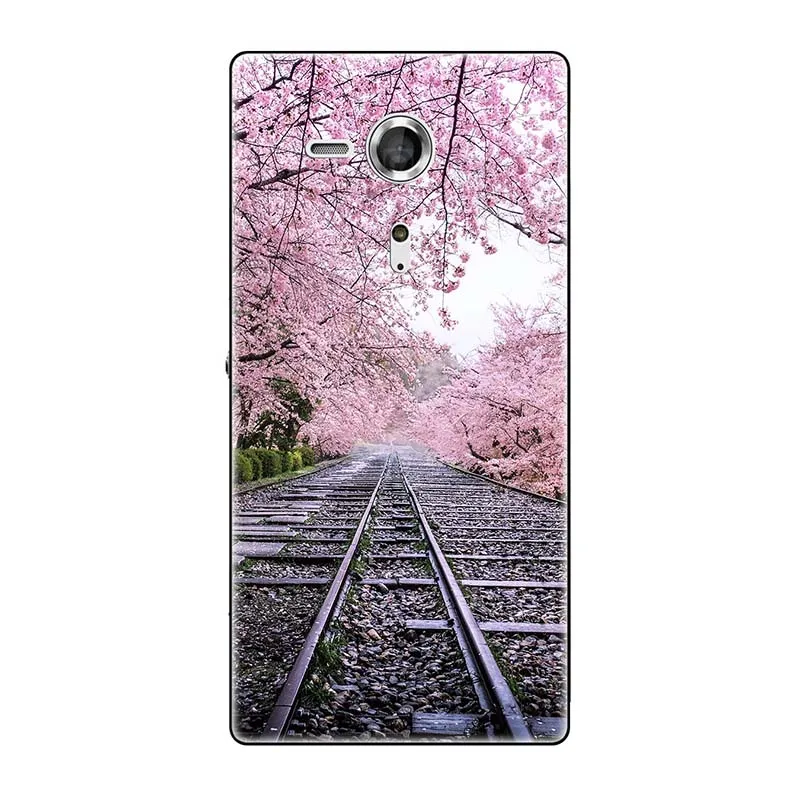 A64 Мягкие чехлы для sony Xperia SP M35 M35h M35C C5303 C5306 C5302 чехол с принтом(розы); волк милый чехол-крышка с узорами чехол для телефона чехол Fundas Para - Цвет: A64