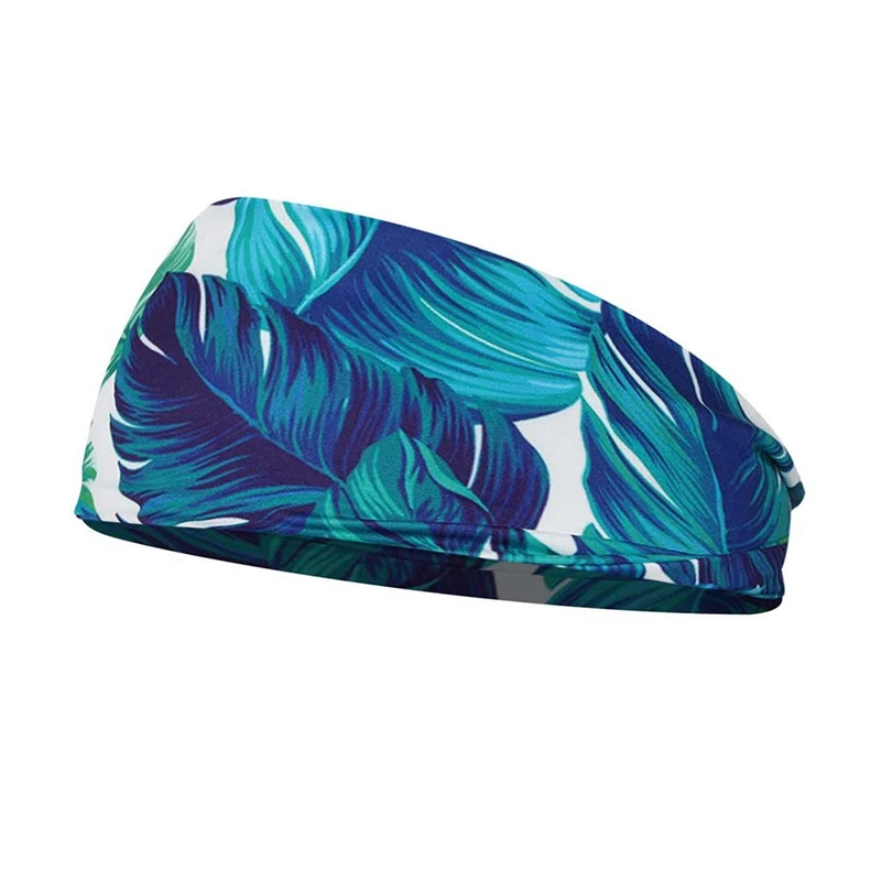 

Полиэфир цифровая печать Спорт Йога Фитнес впитывающий пот тюрбан модный тренд повязка для волос