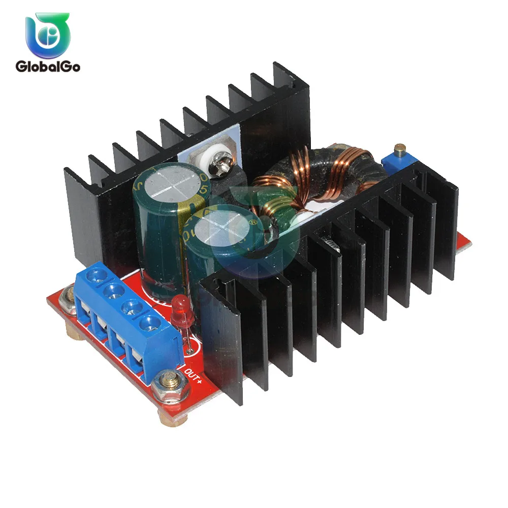 Повышающий преобразователь постоянного тока с 10-30 в до 12-35 В 150 Вт 10 А постоянный