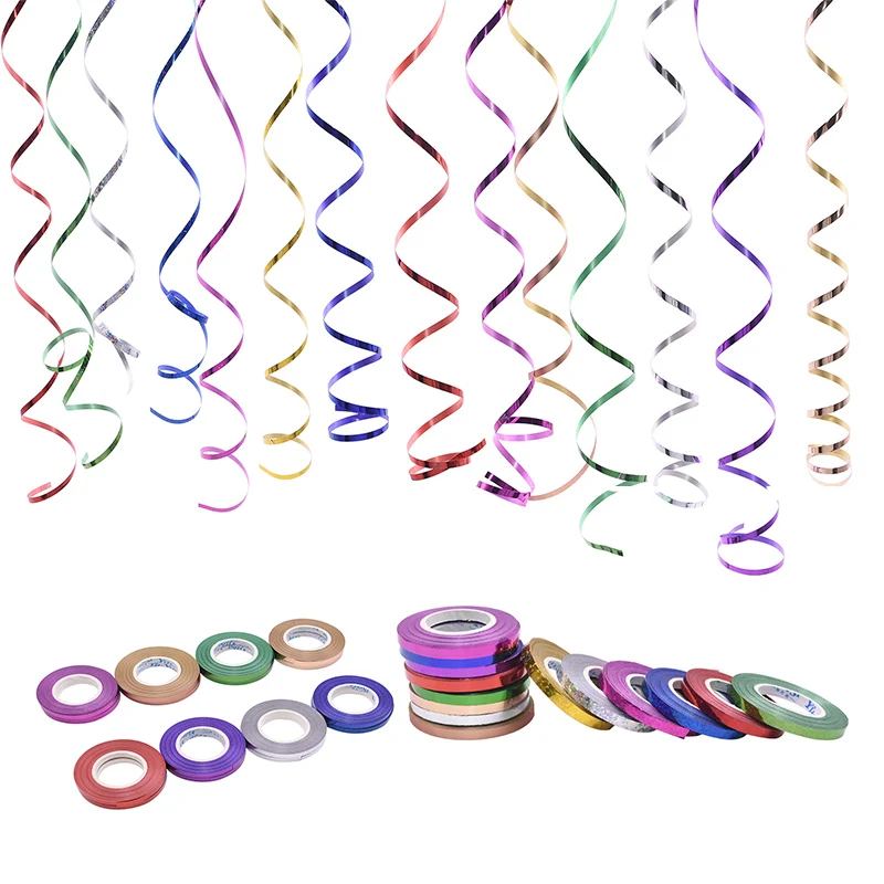 5/10 шт свадебные ленты для домашнего декора фольга лазерный шар лента свадьбы дня