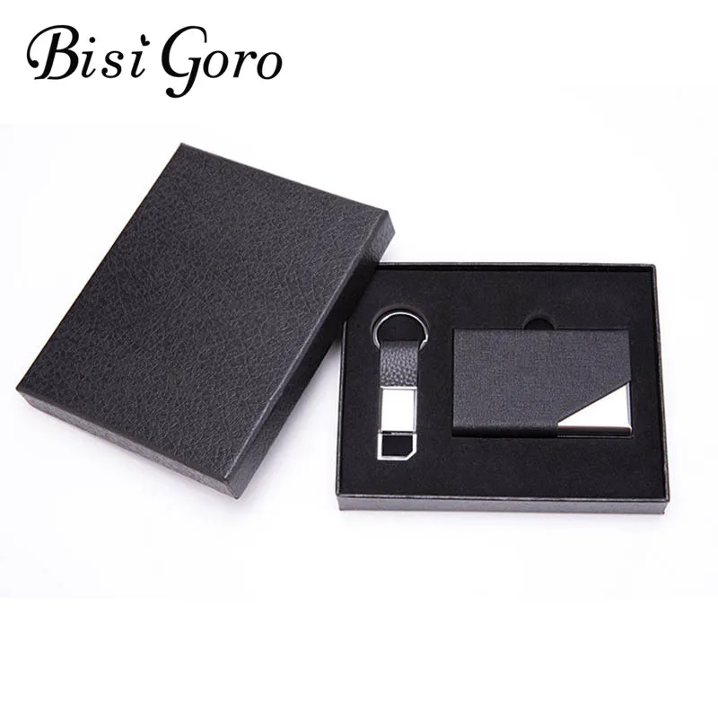 BISI GORO 2020 Подарочный держатель для карт набор RFID чехол с коробкой мужской ключей и