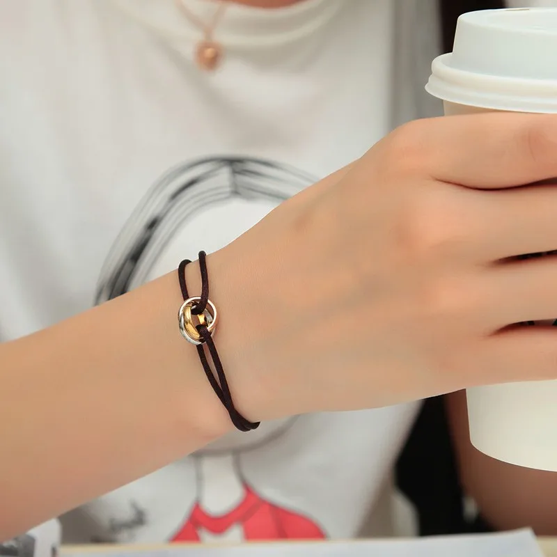 Классические регулируемые подвески из вощеной веревки 13 стилей 3 цвета стальных