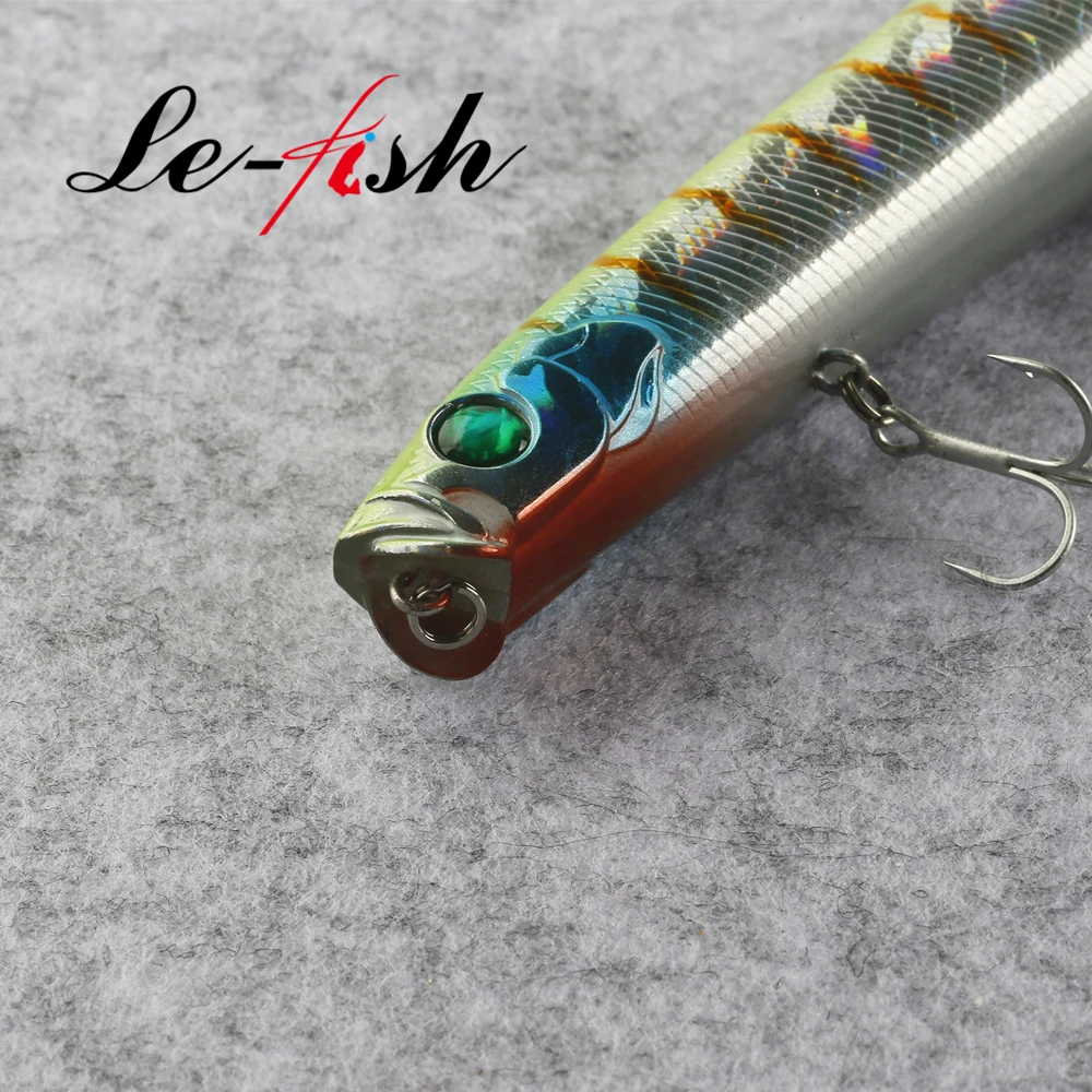 Le Fish 1 шт. 130 мм 24 г приманка на окуня для прогулок с собакой плавающая карандаш