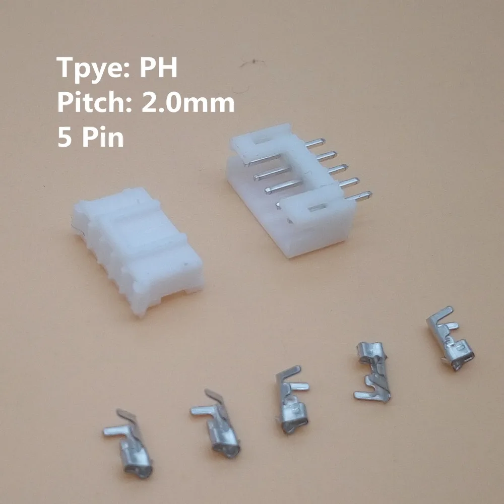 10 sets 2-12pin 2.0mm Pitch PH Terminal / Housing Pin Header Connector Wire Connectors Adaptor PH-2P/3P/4P/5P/6P-12Pin Kits |