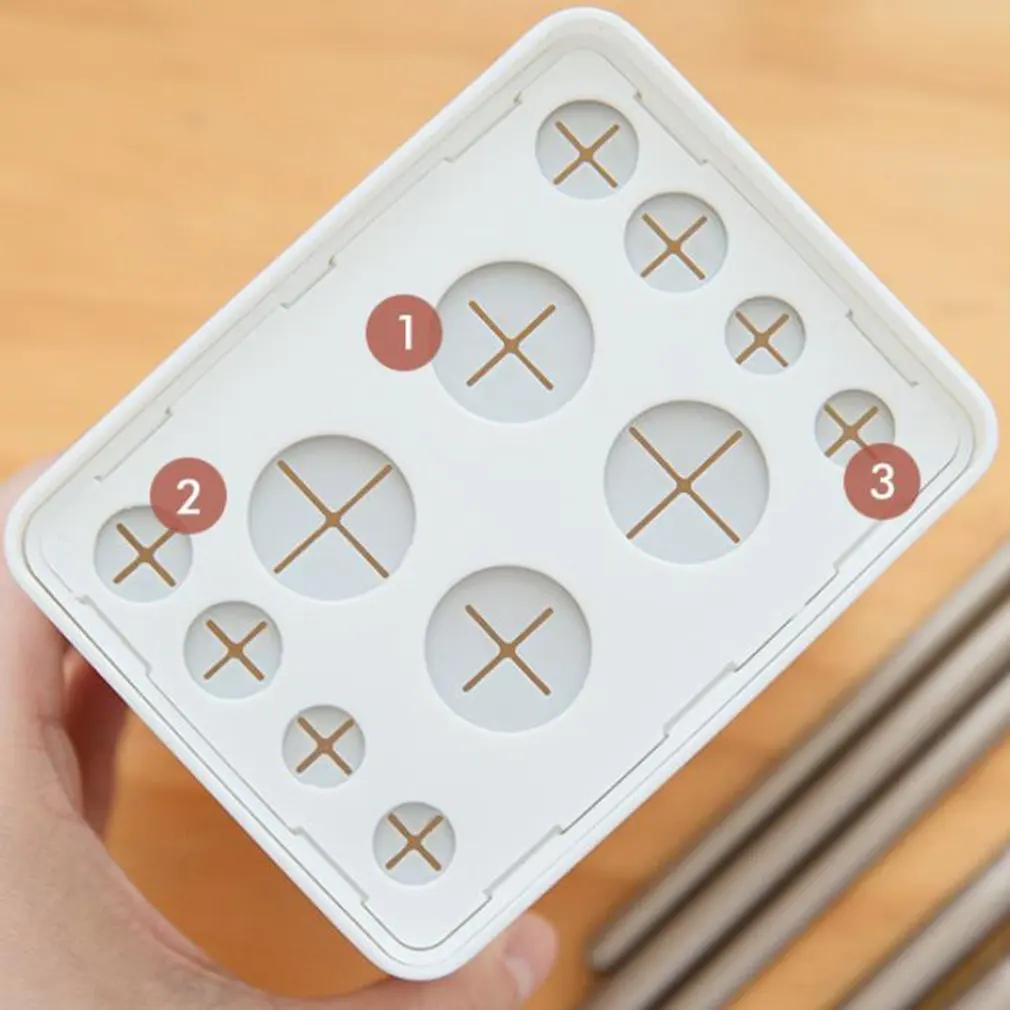 

Hot Pink White Dust-proof Cosmetic Brush Storage Box Simple Design Desktop Cosmetic Brush Holder Case 12 Pcs Capacity