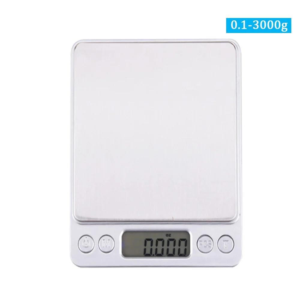 0.1-3000g B Anpro высокоточные lcd Кухонные мини-весы с подсветкой, весы из нержавеющей стали, ювелирные весы с функцией тары и ПК - Цвет: 0.1-3000g B