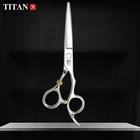 Титановые 6-дюймовые инструмент для стрижки филировки стайлинга ножницы для волос из нержавеющей стали салонные Парикмахерские ножницы