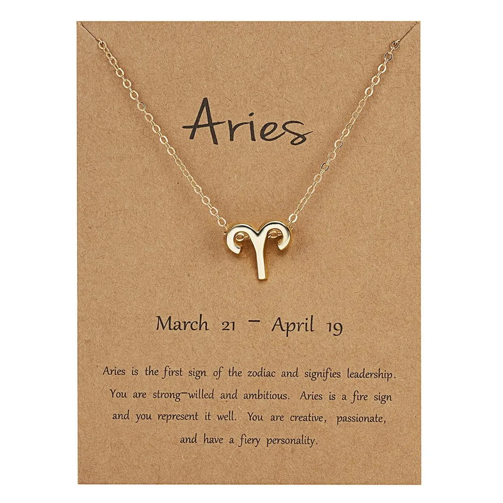 Символическая версия двенадцати созвездий из сплава бумажная карта ключицы